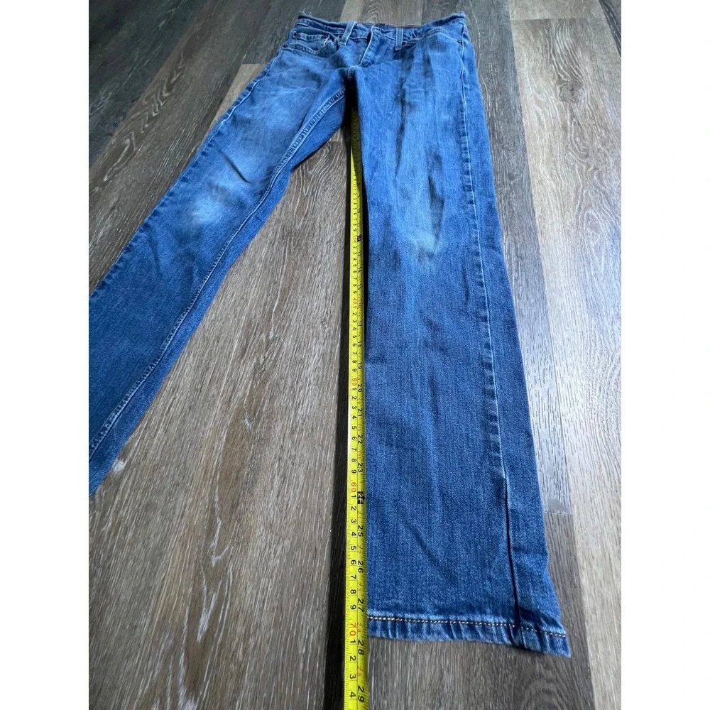 Levi 511 Slim Fit Jeans Mens‎ 28x29 Blue Good Condition Medium Wash Denim